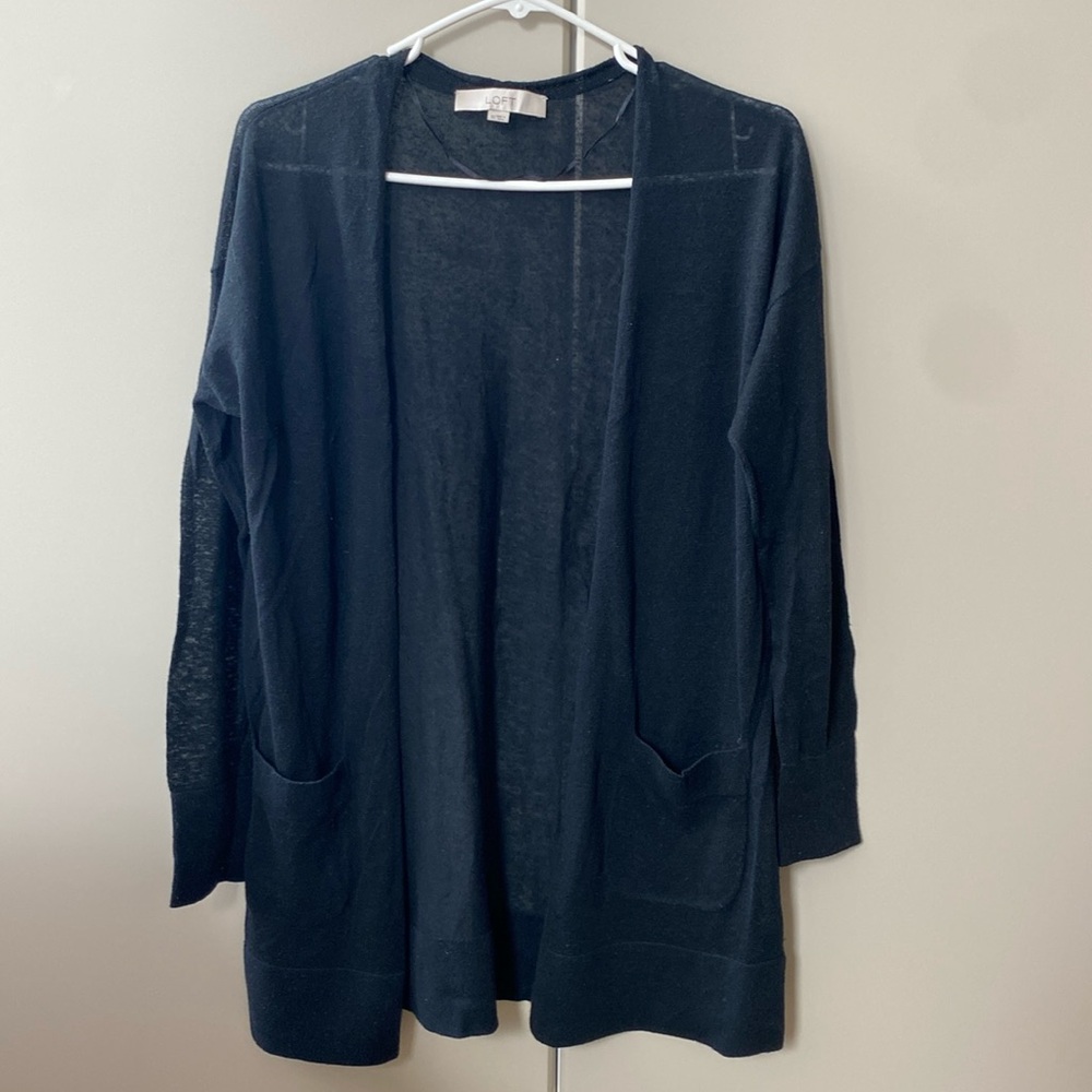 LOFT Black Cardigan